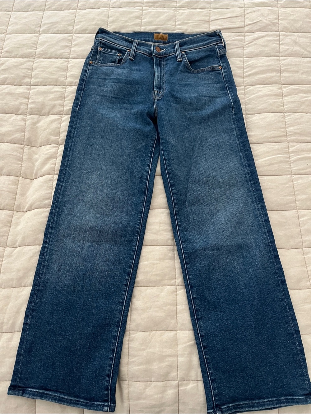 NWOT MOTHER the midrise rambler zip ankle
